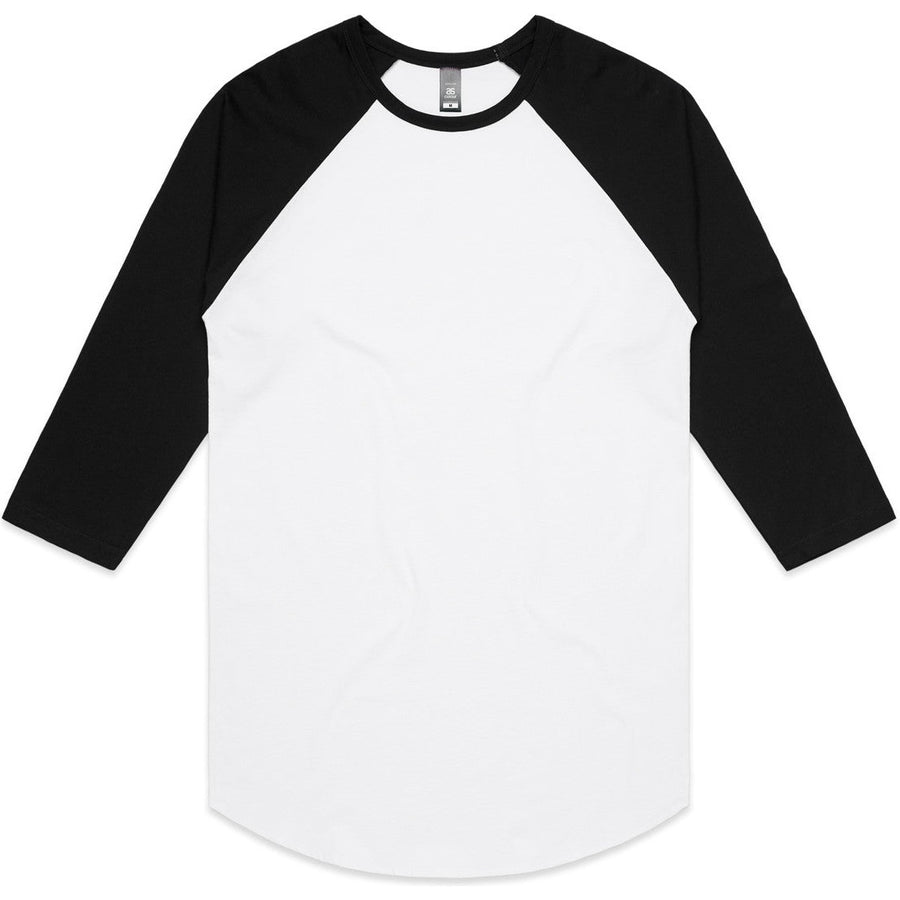 AS Colour Raglan Tee | 5012 (White/Black)