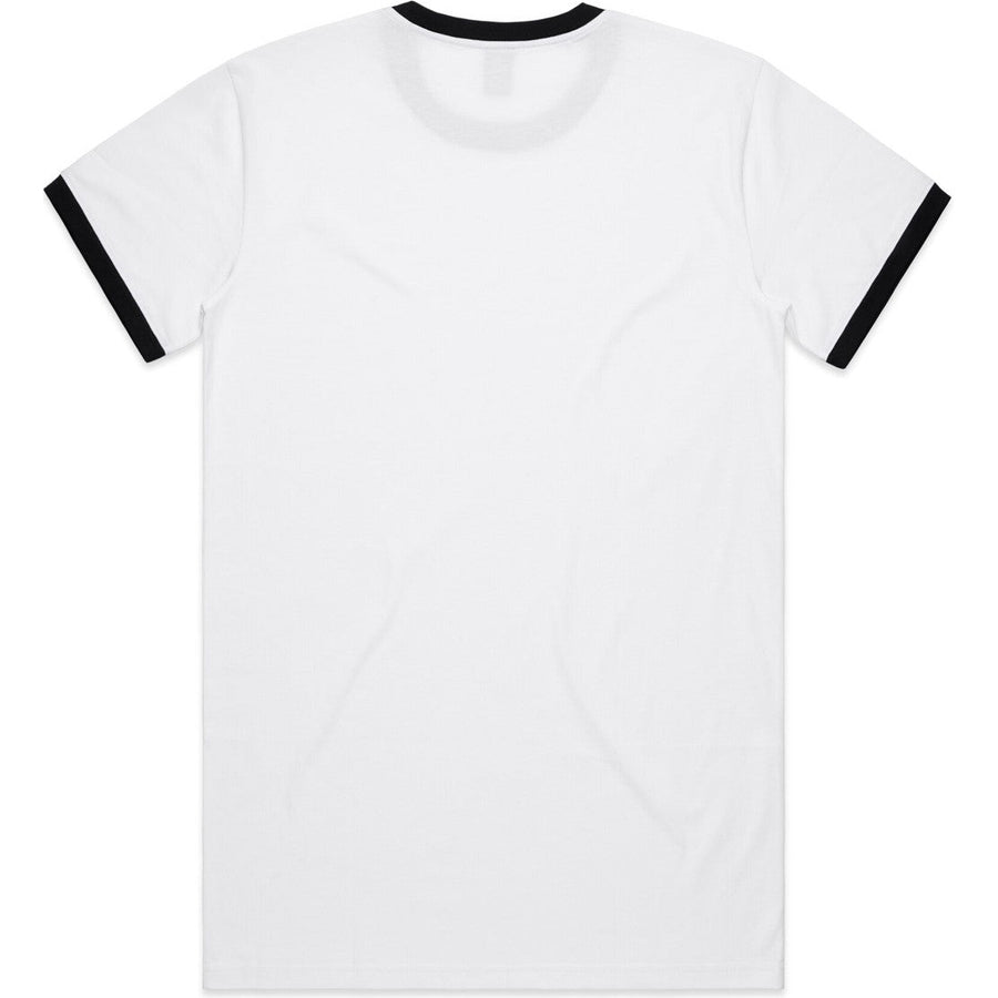AS Colour Staple Ringer Tee | 5053 (White/Black)
