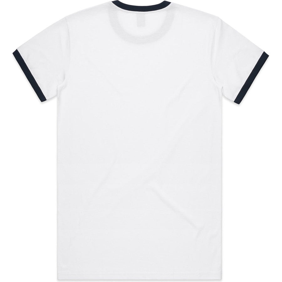 AS Colour Staple Ringer Tee | 5053 (White/Navy)