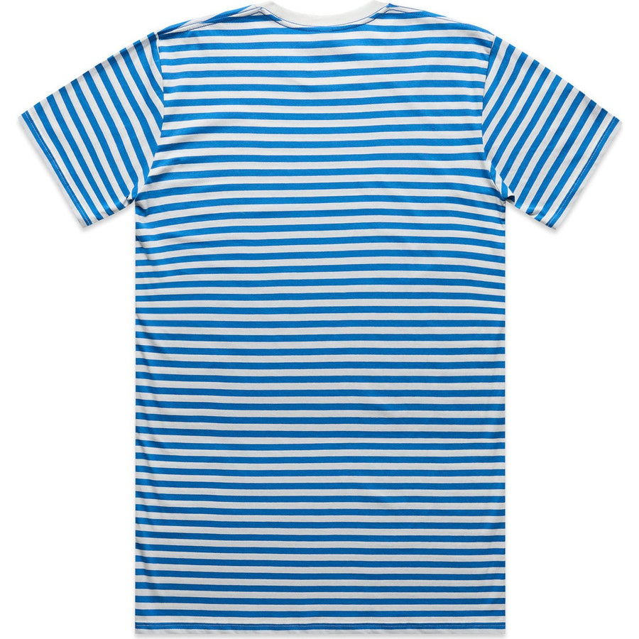AS Colour Staple Stripe Tee | 5028 (Natural/Mid Blue)