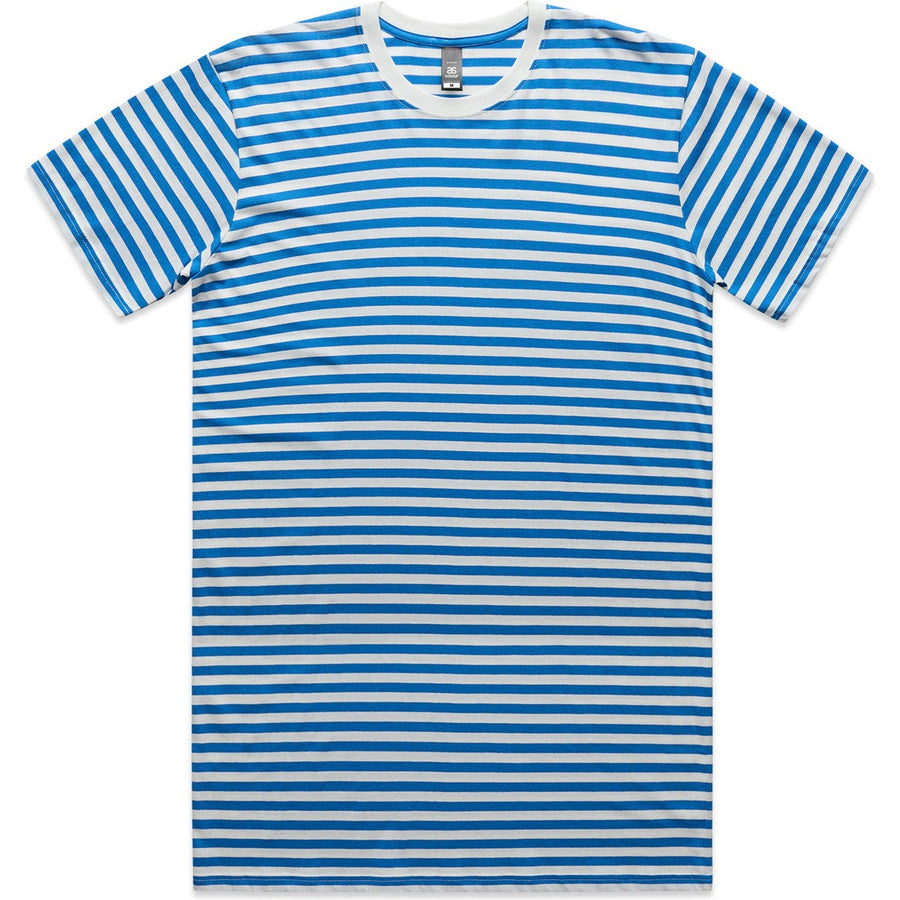 AS Colour Staple Stripe Tee | 5028 (Natural/Mid Blue)