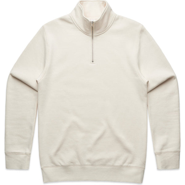 AS Colour Stencil Half Zip Crew | 5125 (Ecru)