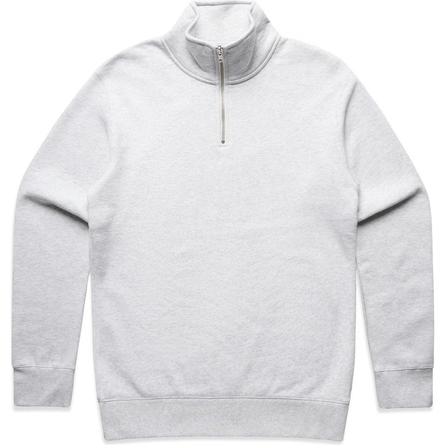 AS Colour Stencil Half Zip Crew | 5125 (White Marle)