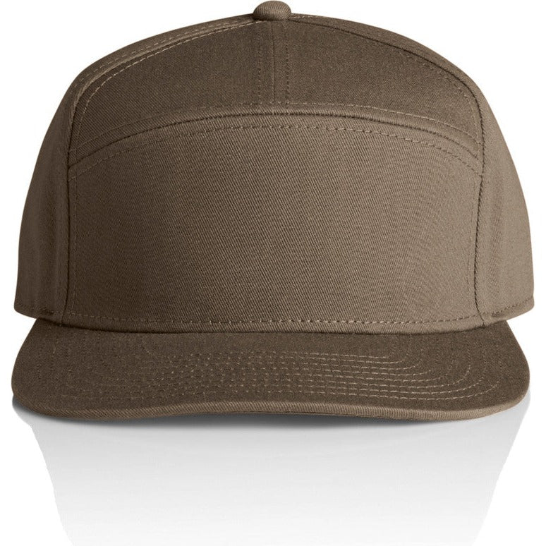 AS Colour Stock 7-Panel Cap | 1184 (Walnut)
