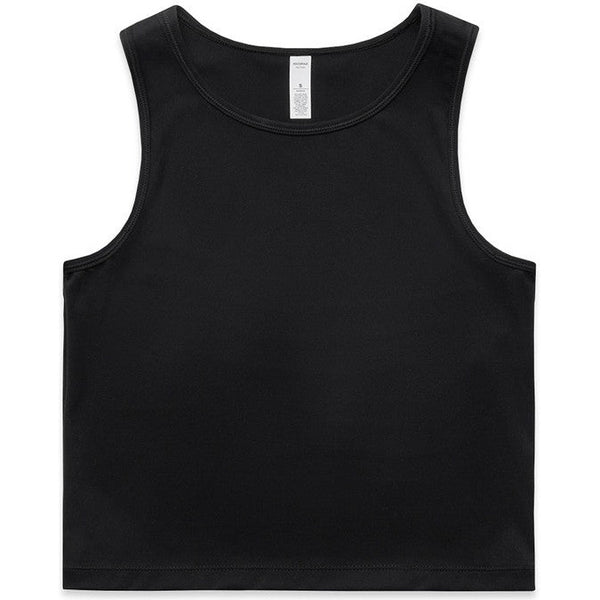 AS Colour Women's Active Crop Tank | 4642 (Black)