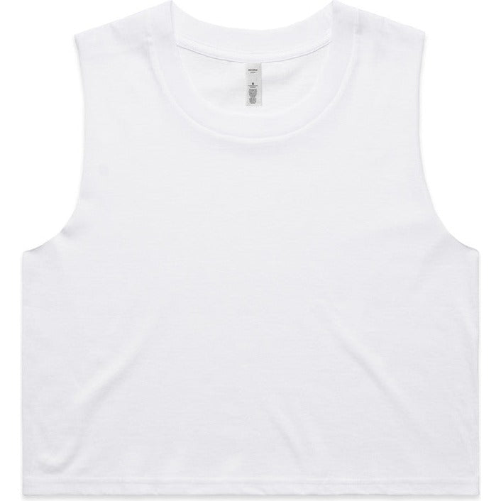 AS Colour Women's Crop Tank | 4068 (White)