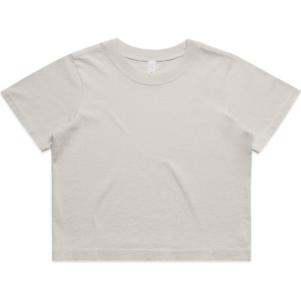AS Colour Women's Heavy Faded Crop Tee | 4089 (Faded Bone)