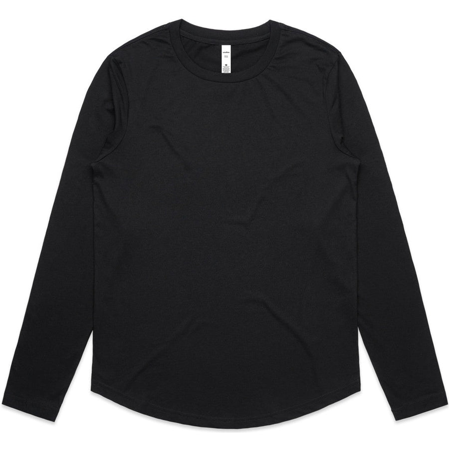 AS Colour Women's Maple Curve L/S Tee | 4021 (Black)