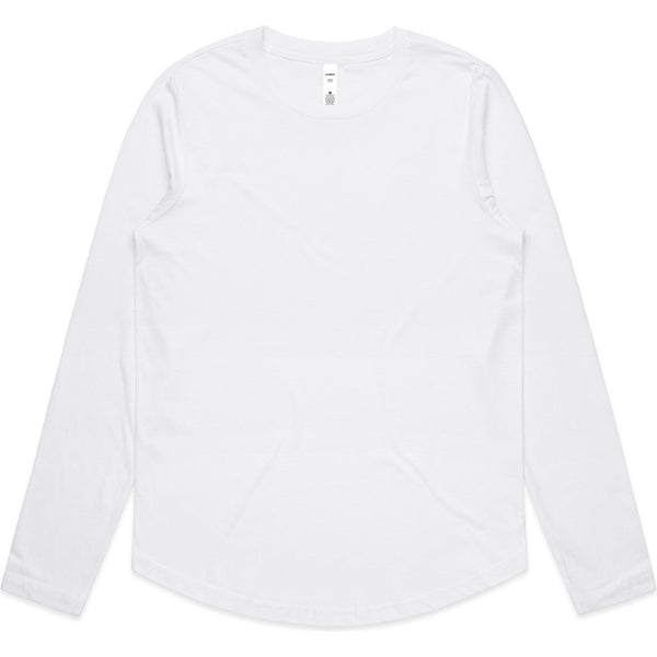 AS Colour Women's Maple Curve L/S Tee | 4021 (White)