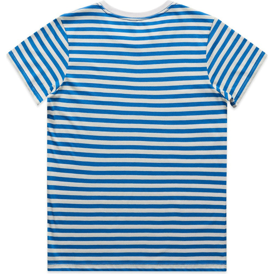 AS Colour Women's Maple Stripe Tee | 4037 (Natural/Mid Blue)