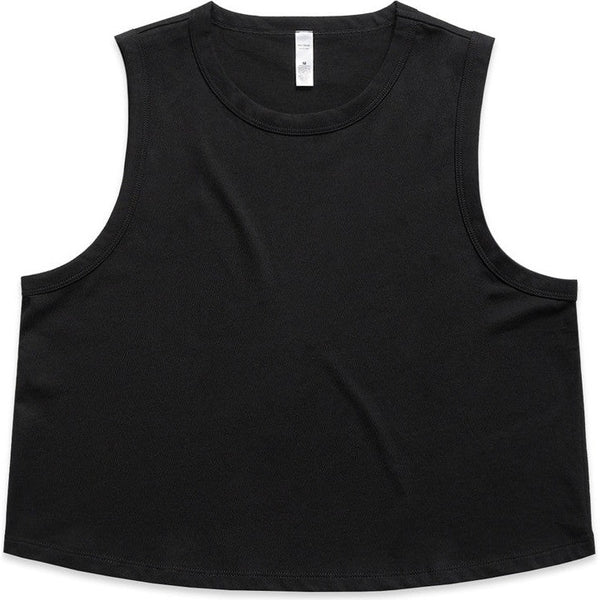 AS Colour Women's Martina Crop Tank | 4091 (Black)