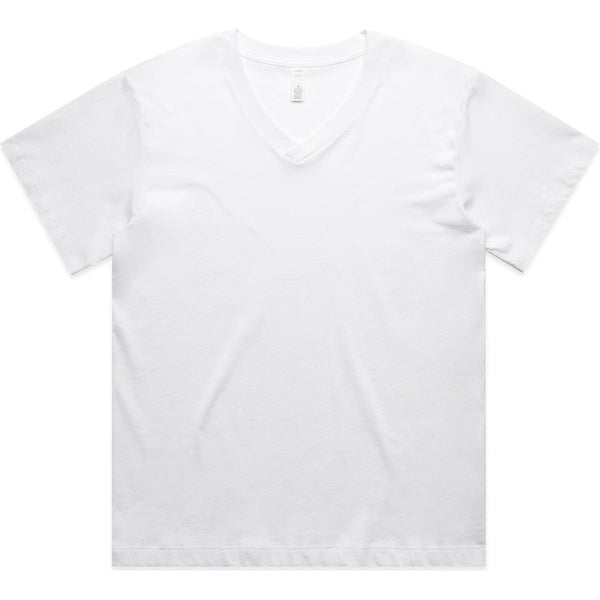 AS Colour Women's Martina V Neck Tee | 4095 (White)