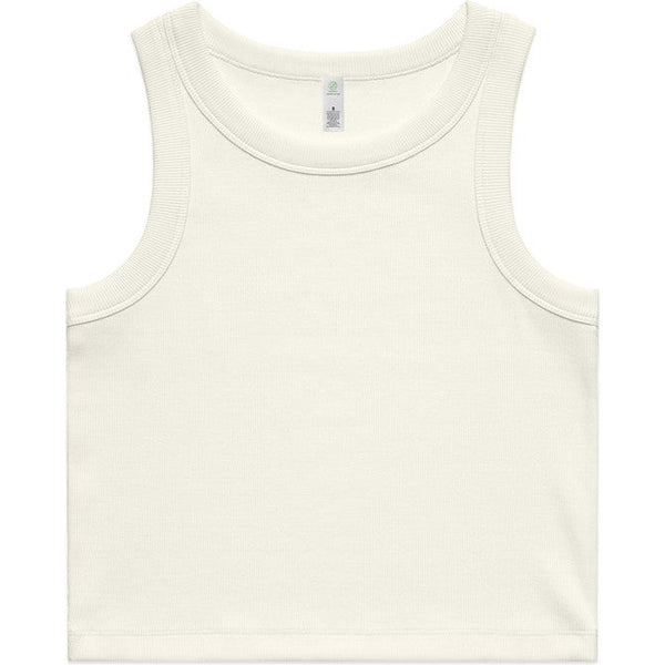AS Colour Women's Organic Rib Crop Tank | 4064G (Ecru)