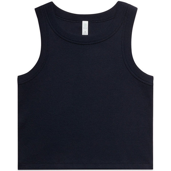 AS Colour Women's Organic Rib Crop Tank | 4064G (Navy)