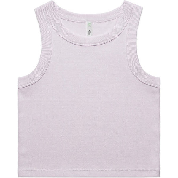 AS Colour Women's Organic Rib Crop Tank | 4064G (Orchid)