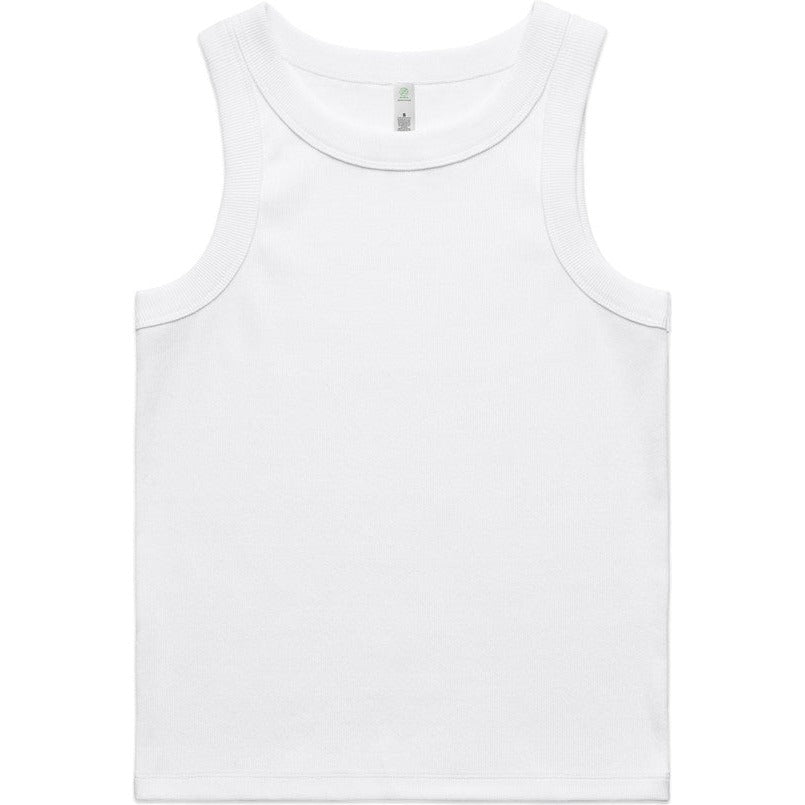 AS Colour Women's Organic Rib Tank | 4063G (White)