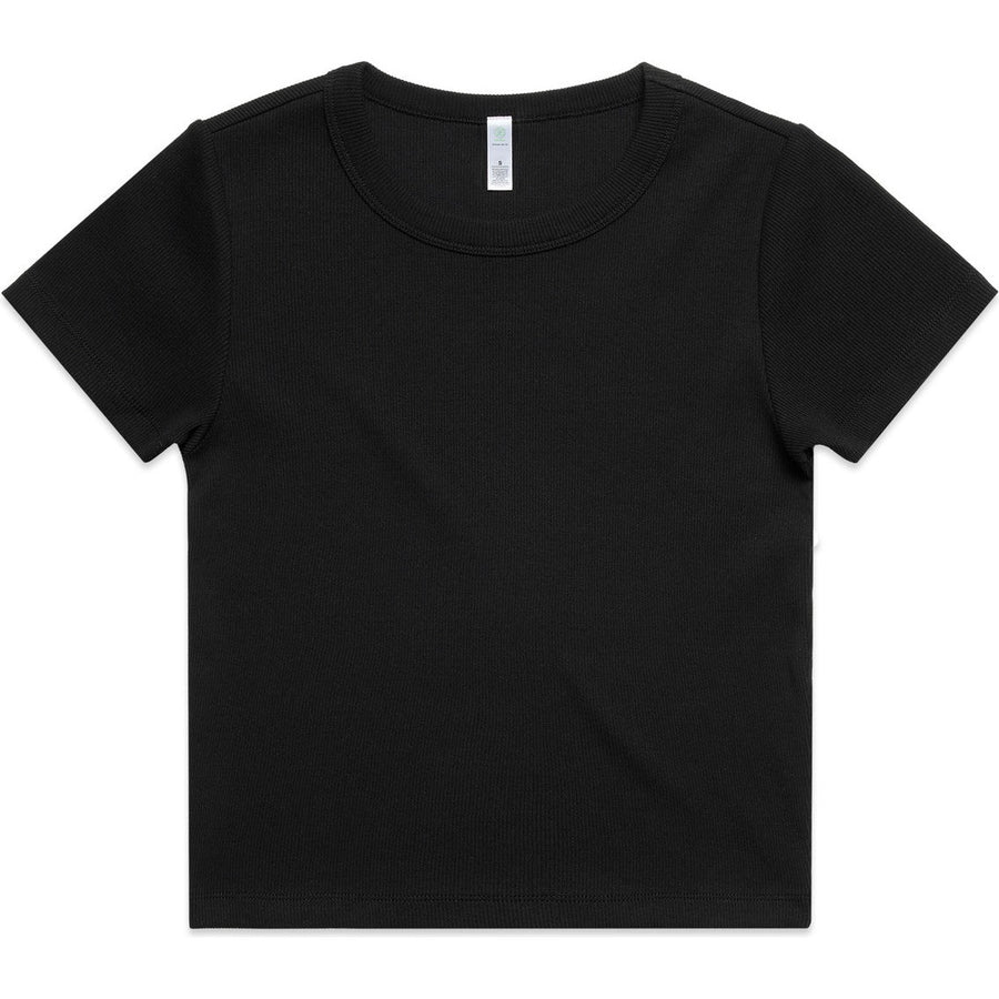 AS Colour Women's Organic Rib Tee | 4092G (Black)
