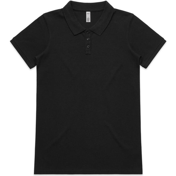 AS Colour Women's Pique Polo | 4411 (Black)