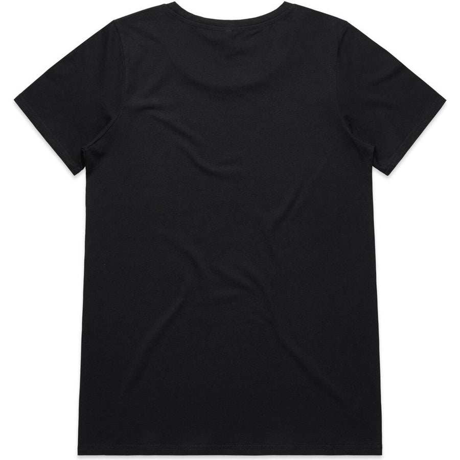 AS Colour Women's Shallow Scoop Tee | 4011 (Black)