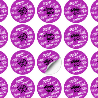 Imprint Labels 60mm - Circle (White) — Layout Example