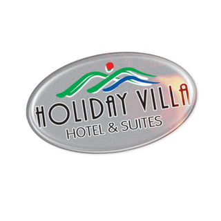 Apex Resin Coated Labels 74 x 43mm Oval (Clear)