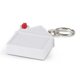 Ridge House Tape Measure Key Ring (White)
