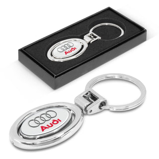 Orbit Spinning Metal Key Ring (Shiny Chrome)