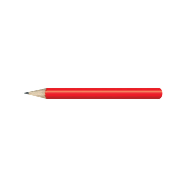 Stub HB Mini Pencil (Red)