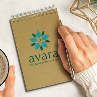 Linen Kraft Note Pad - Small (Natural) — Feature