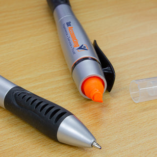 Shale Duo Pen with Highlighter (Blue) — Feature
