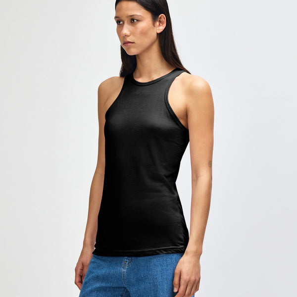 American Apparel 101CVC Tank Top (Black)