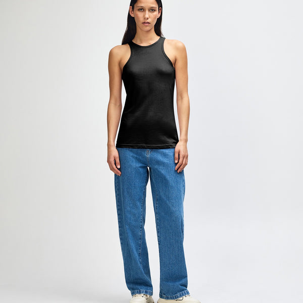 American Apparel 101CVC Tank Top (Black)