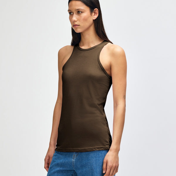 American Apparel 101CVC Tank Top (Heather Army)