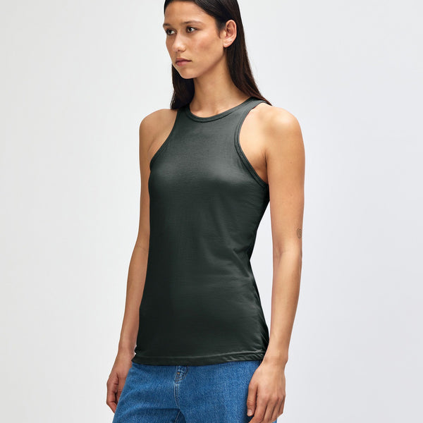 American Apparel 101CVC Tank Top (Heather Charcoal)
