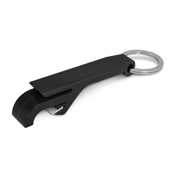 Tab Bottle Opener Key Ring (Black)