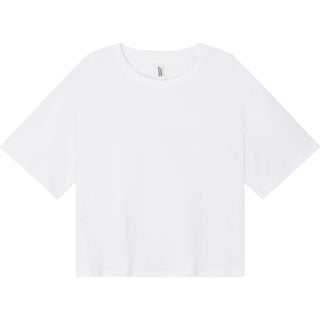 American Apparel 102 Boxy Cropped White - Front View | color:White|view:front