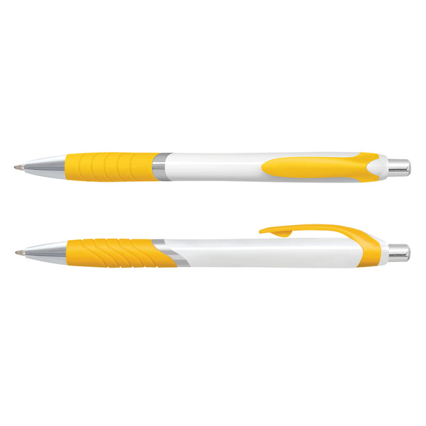 Quartz Jet Pen -  White Barrel (Yellow)