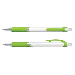 Quartz Jet Pen -  White Barrel (Bright Green)