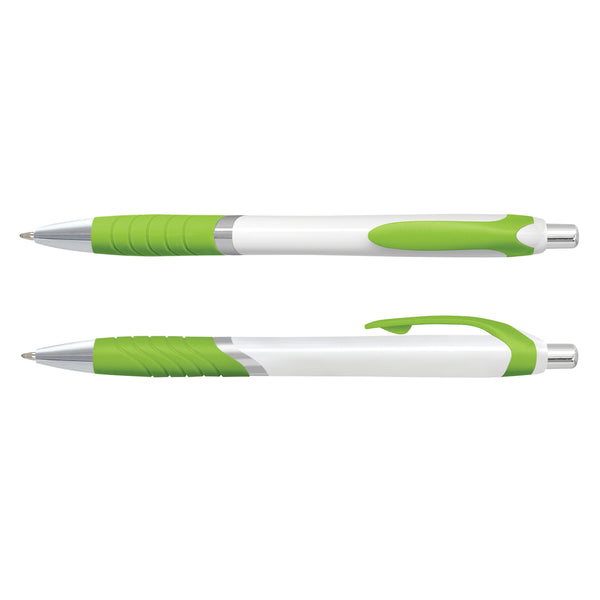 Quartz Jet Pen -  White Barrel (Bright Green)