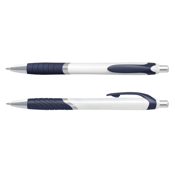 Quartz Jet Pen -  White Barrel (Navy)