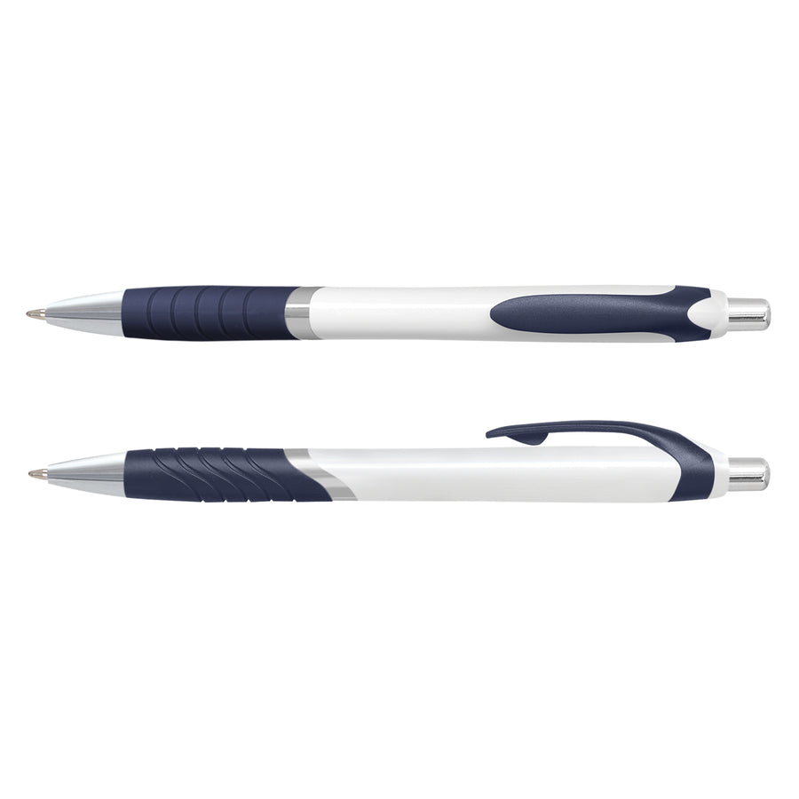 Quartz Jet Pen -  White Barrel (Navy)
