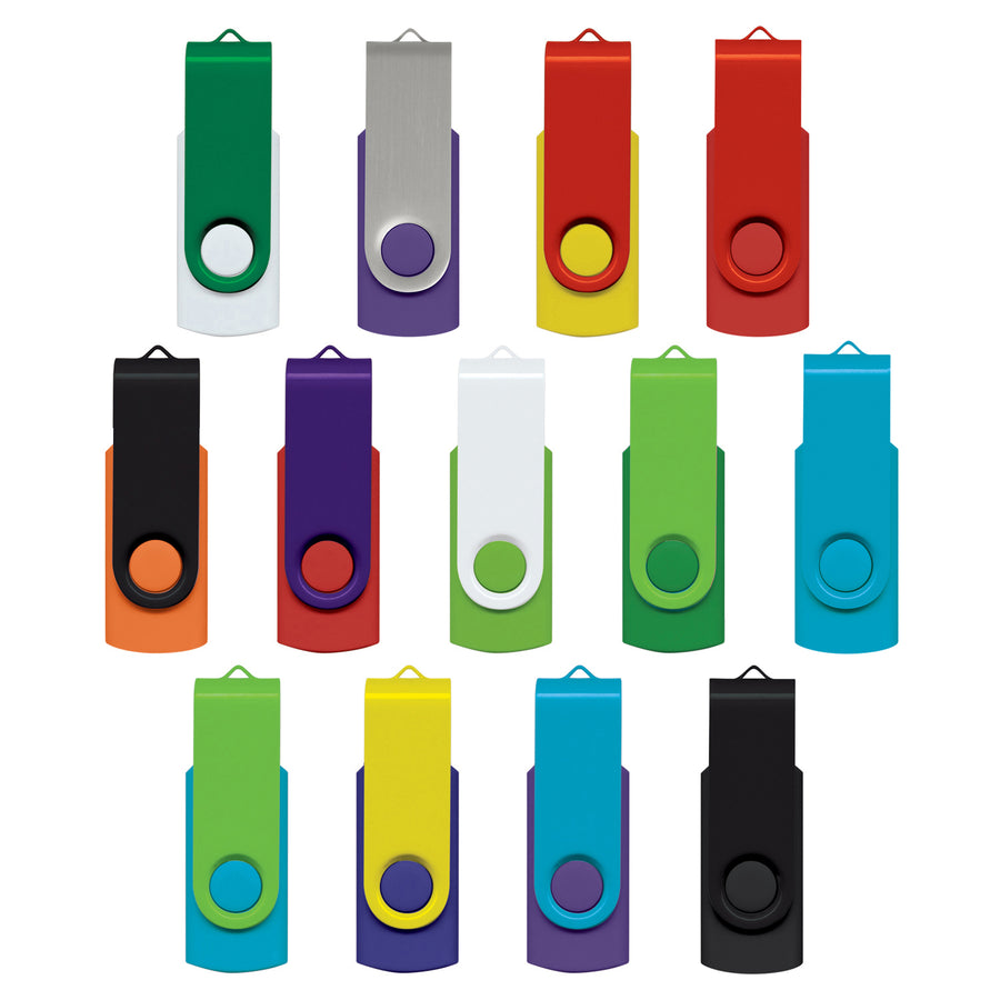 Vector Helix 4GB Mix & Match Flash Drive (Mix and Match: Silver (swivel only))
