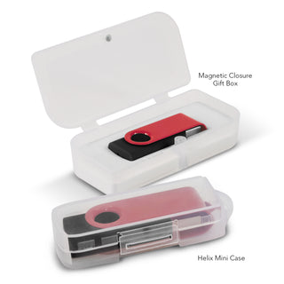 Vector Helix 4GB Mix & Match Flash Drive (White) — Gift Case