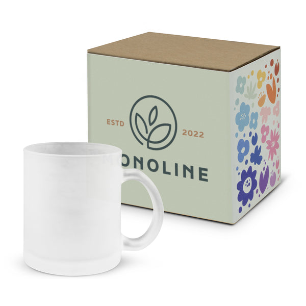 Frost Venetian Glass Coffee Mug (Frosted Clear)