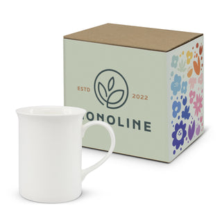 Royal Bone China Coffee Mug (White) — Gift Box Sleeve