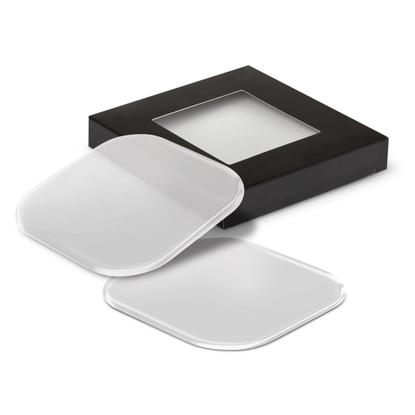 Basin Clarion Coaster Set (Frosted Clear)