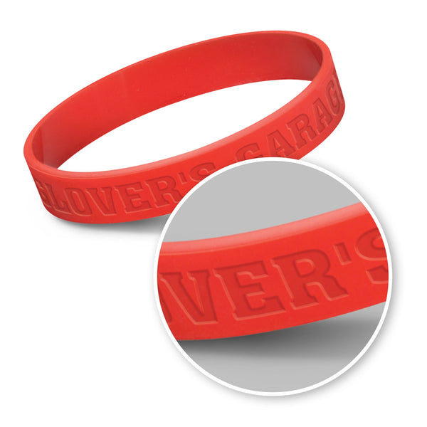 Silicone Silicone Wrist Band (Red)