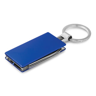 Utility Multi-Function Metal Key Ring (Blue)