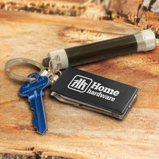 Utility Multi-Function Metal Key Ring (Black) — Feature