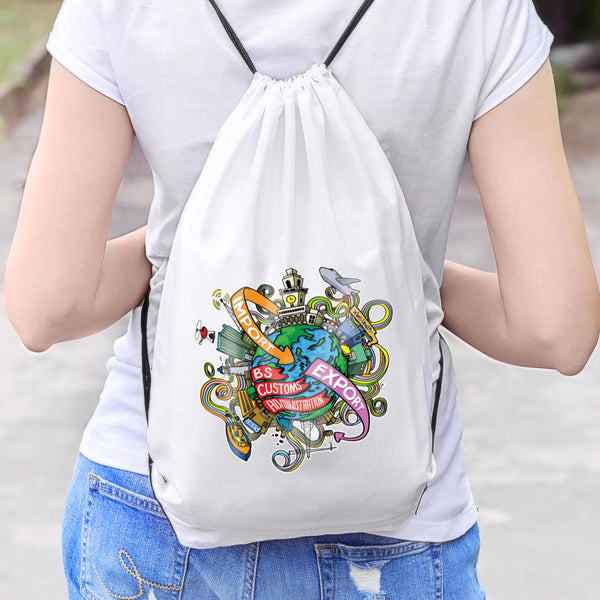 Drawstring Drawstring Backpack (Black)